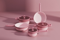 Batterie de cuisine moderne en métal antiadhésive à revêtement multicouche, 8 pièces, pour la cuisson à domicile – Meilleures ventes