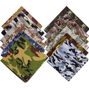 Bandana Mimetica OEM DYland per Uomo, 100% <span class=keywords><strong>Cotone</strong></span>, Quadrata 22x22 Pollici, Stile Europeo e Americano Personalizzato, Multifunzionale - Product Image 1