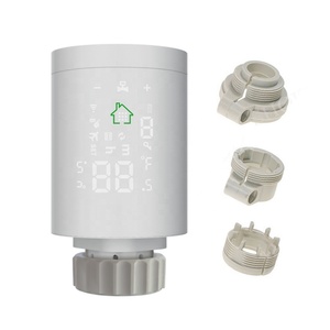 Tête de vanne <span class=keywords><strong>thermostatique</strong></span> électronique programmable WiFi Tuya, design moderne pour <span class=keywords><strong>radiateur</strong></span>, thermostat de chauffage Zigbee pour maison et hôtel - Product Image 1