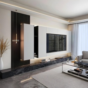 Set di Mobili Porta TV di Design Moderno, Parete Attrezzata Personalizzata per Soggiorno, Unità e Mobile TV - Product Image 4
