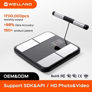 Báscula BIA Profesional <span class=keywords><strong>de</strong></span> Doble Frecuencia con 8 Electrodos y Mango, 58 Datos, Algoritmo DEXA - Product Image 1