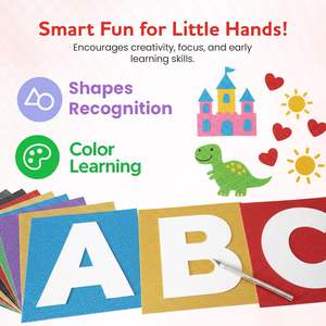 Láminas de Espuma <span class=keywords><strong>EVA</strong></span> Autoadhesivas con Purpurina para Manualidades, Brillo Duradero para Proyectos de Manualidades, Proyectos Escolares, Decoración de Fiestas - Product Image 6