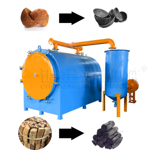 Fourneau de carbonisation horizontal pour bois, vente directe usine, équipement de production de biochar, machine de formage de charbon de bois à partir de branches - Product Image 2