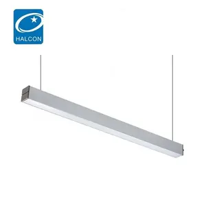 Lâmpada de aço de folha de aço para iluminação de escritório e supermercado CE SAA 4ft 30w 40w suspensa para cima e para baixo luz pendente LED