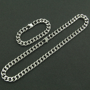 Cadena Cubana, Collar de Acero Inoxidable de 10mm, Estilo Hipster, Joyería Tanjing - Product Image 2