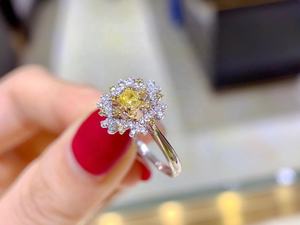 Nhẫn Kim Cương Tự Nhiên Thật 18K Nhẫn Vàng Nữ Cưới Nhẫn Kim Cương Bướm Thiết Kế Sống Động Nhẫn Vàng Hồng 18K - Product Image 5