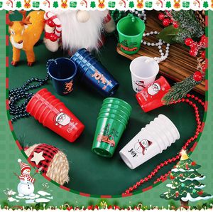 子供のためのビーズのカラフルなネックレスカップのクリスマスプラスチックショットグラスクリスマスの誕生日パーティー用品 - Product Image 5
