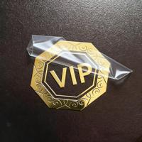 Lettres métalliques autocollantes personnalisées, étiquette en nickel, autocollant en vinyle 3D, autocollant en feuille dorée peinte, étiquette de logo privé