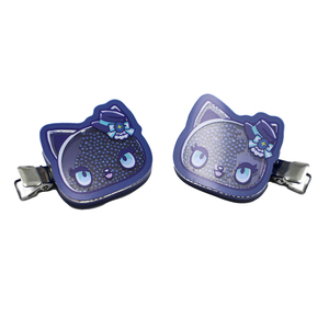 Diademas elásticas personalizadas de alta calidad con decoración redonda de acrílico y gota de copo de nieve metálico - Product Image 6