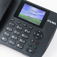 Téléphone à double carte SIM GSM Digital Desktop Fixe Terminal Téléphone sans fil pour la maison ou le bureau