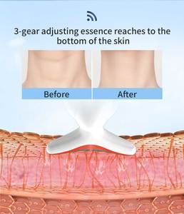 Appareil de massage anti-âge pour le visage et le cou, machine de raffermissement de la peau, masseur facial à micro-courant, masseur pour le visage et le cou à 7 couleurs - Product Image 5