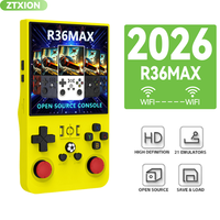 Console de jeu portable R36 Max 64 Go 15000 jeux écran 4 pouces lecteur de jeu portable rétro classique Consoles de jeux vidéo