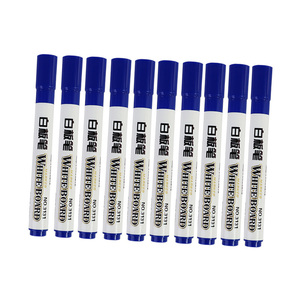 Pack of 3 Colors Low Odor Dry <b>Erase</b> Marker Fine Tip Custom Printing Whiteboard Marker Pens - Product Image 1