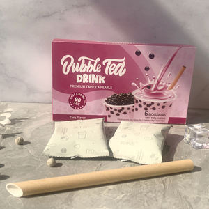 מותאם אישית אריזת מתנה תוצרת בית BOBA חלב תה ערכת טארו בועת תה טעם - Product Image 4