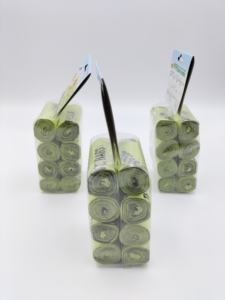 Eco-Friendly Light <b>Green</b> 8-Roll Training Set Fashionable Plastic Dog Poop <b>Bags</b> From TW for <b>Waste</b> Disposal - Product Image 4