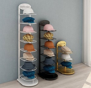 Support de casquette de baseball support de chapeau multicouche support de chapeau de baseball en métal debout de plancher présentoir de chapeau - Product Image 5