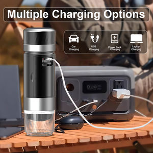 Machine à café à capsules semi-automatique en acier inoxydable auto-chauffante 20 bars, portable, rechargeable, avec écran LED - Product Image 4