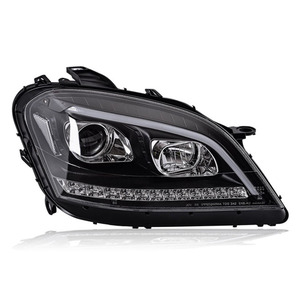 ชุดไฟหน้าสำหรับ W164 ปี 2005-2008 Ml350/500 แบบดัดแปลง ไฟ LED Daytime Running Light พร้อมไฟเลี้ยวแบบไหล สำหรับ W - Product Image 2