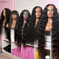 Cheveux vierges indiens doux et naturels Hd Full Lace Frontal closure à des prix abordables perruques pour femmes noires perruque cheveux humains Lace Frontale