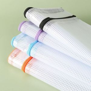 Custom Multipurpose <b>File</b> Bag Double-layer Color Zipper Mesh Pouch Clear A4 Document Organizer Bag Plastic <b>Folder</b> for Documents - Product Image 5