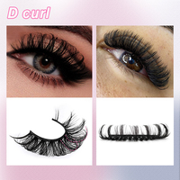 10 paires de cils épais à courbure DD, volume russe, faux cils en bande complète, faits à la main, réutilisables, pour maquillage quotidien, vente en gros