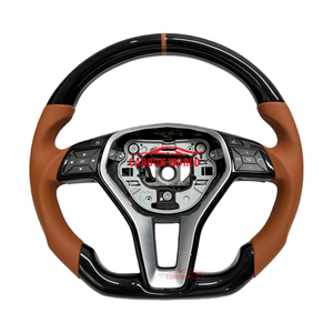 Volante Deportivo Negro Piano para Mercedes-Benz W204 Clase C 2007-2014 C180 C200 <span class=keywords><strong>C220</strong></span> CDI 4MATIC C63 <span class=keywords><strong>AMG</strong></span> - Product Image 1