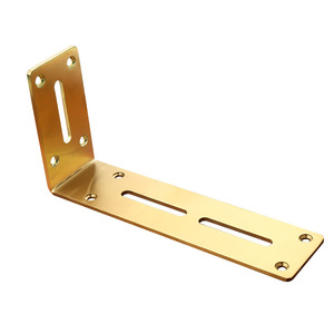 Support mural réglable à angle droit en acier inoxydable de 5 mm pour support d'étagère de placard - Product Image 1