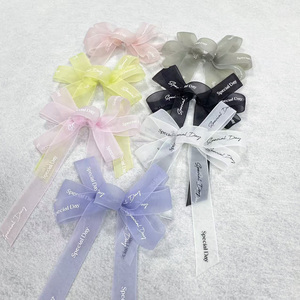 Vente en gros usine : Nœuds en ruban <span class=keywords><strong>de</strong></span> chiffon pré-faits avec attache torsadée pour sacs à main, sacs en papier, cols <span class=keywords><strong>de</strong></span> <span class=keywords><strong>bouteilles</strong></span> <span class=keywords><strong>de</strong></span> vin et emballages <span class=keywords><strong>de</strong></span> boîtes cadeaux - Product Image 6