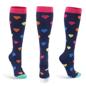 2021 модные на заказ красочные медицинские медсестры Компрессионные носки женские хлопковые носки