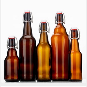 Botella De vidrio ámbar transparente Para Cerveza, 250ml, 500ml, 1L, 330ml - Product Image 2