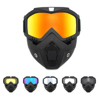 Masque tactique pour le ski, le vent, le sable, la moto, les sports, masque tactique coupe-vent pour le camping, bloque le vent et le sable