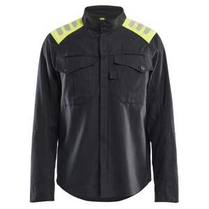 BLAKLADER - 440915129933XXXL Sobrecamisa Inherente Negro/Hi-vis amarillo-EAN 7330509902592 CAMISAS DE TRABAJO - Product Image 1