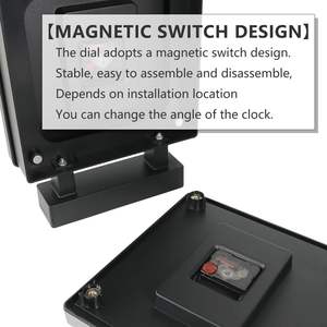 両面壁掛け時計 クラシックステーションスタイル 静音クォーツムーブメント 家庭用リビングルームの装飾用 - Product Image 5