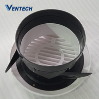 Diffuseur de plafond rond moderne en plastique VDV-A7 pour système de ventilation d'air de retour CVC