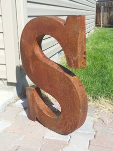 Letras Metálicas Cortadas con Láser para Exteriores, Escultura <span class=keywords><strong>Grande</strong></span> de Metal Corten para Buzón - Product Image 6