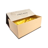 Boîte magnétique rigide oblongue en carton gris haut de gamme écologique personnalisée Shenyuan, imprimée en quadrichromie avec doublure en éponge pour cadeaux de vin et spiritueux
