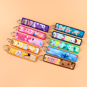 Porte-clés en tissu Pokémon Anime avec étiquette tissée, <span class=keywords><strong>accessoire</strong></span> pour l'école et le campus - Product Image 4