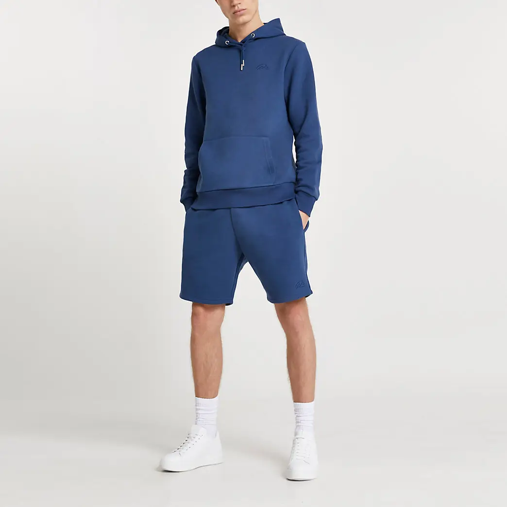 Pantalones cortos de algodón 100% para hombre, ropa deportiva personalizada, con forro polar, venta al por mayor