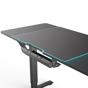 Bureau de jeu en forme de L électrique ergonomique et réglable pour ordinateur, noir, prix usine 2022 - Product Image 5