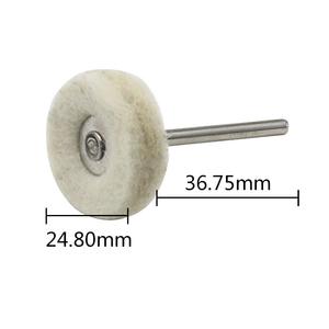 Roue de polissage en feutre de laine, meule pour bijoux, roue de polissage pour métaux, tête de polissage à tige de 3 mm, mini <span class=keywords><strong>brosse</strong></span>, outils rotatifs abrasifs <span class=keywords><strong>Dremel</strong></span> - Product Image 6