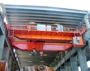Grúa Puente de Doble Viga de 2 Toneladas, Altura de Elevación de 25 m, Grúa Industrial de 2T con Control Remoto Inalámbrico para Taller - Product Image 1