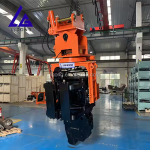 Machine de pose de pieux polyvalente à poignée latérale, combine les fonctions de pose et d'extraction de pieux en une seule unité - Product Image 3