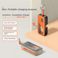 Power Bank Conception de porte-clés d'alimentation mobile compacte et portable haute capacité et câble de charge Power Bank