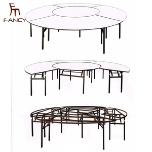 En gros bois <span class=keywords><strong>table</strong></span> ronde amovible ignifuge <span class=keywords><strong>table</strong></span> de banquet - Product Image 5