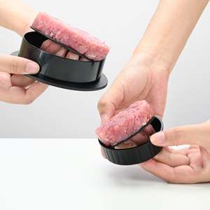 Presse à galettes de viande ronde manuelle, moule à galettes de riz, presse à hamburgers en plastique, outil de pressage de viande - Product Image 3