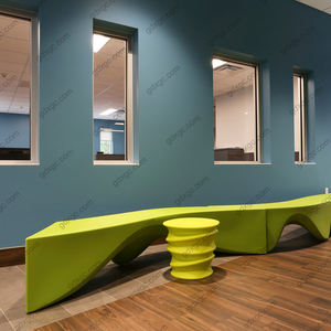 Tabouret moderne en FRP pour l'extérieur et l'intérieur, durable, meubles en fibre de verre pour hôtels, parcs, cours, hôpitaux - Product Image 2