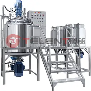 Fixed Type Shampoo Homogenizing Emulsifying Mixer Machine 500l Cream Lotion Ointment Making Machine