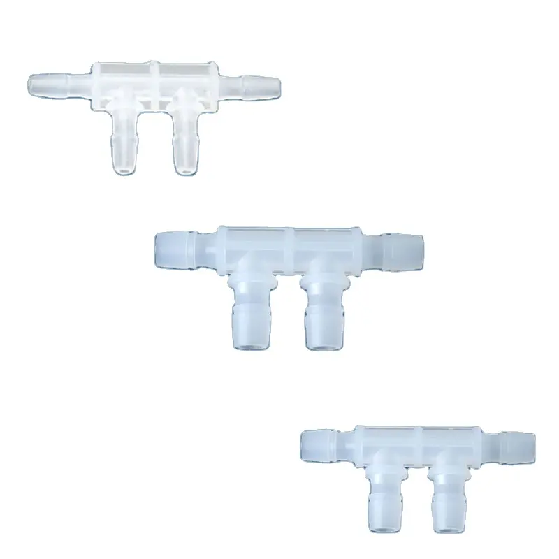 Conector de tubo de tinta para impressoras jato de tinta, conector DTF de circulação de tinta branco, conector de tubo de tinta de 3/8 polegadas, peças sobressalentes