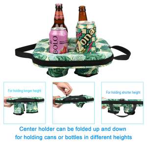 Portavasos Flotante para Piscina, Posavasos Flotante para Bebidas, Bandeja Flotante para Refrescos, No Inflable, con Capacidad para 4 Latas de Cerveza - Product Image 2