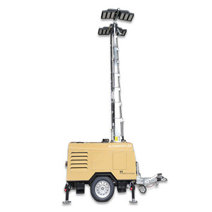 Tour d'éclairage <span class=keywords><strong>hydraulique</strong></span> <span class=keywords><strong>portable</strong></span> GTL POWER à moteur diesel 9m avec 4*500W LED, <span class=keywords><strong>générateur</strong></span> Kubota 4LT2000H9Y LED - Product Image 1